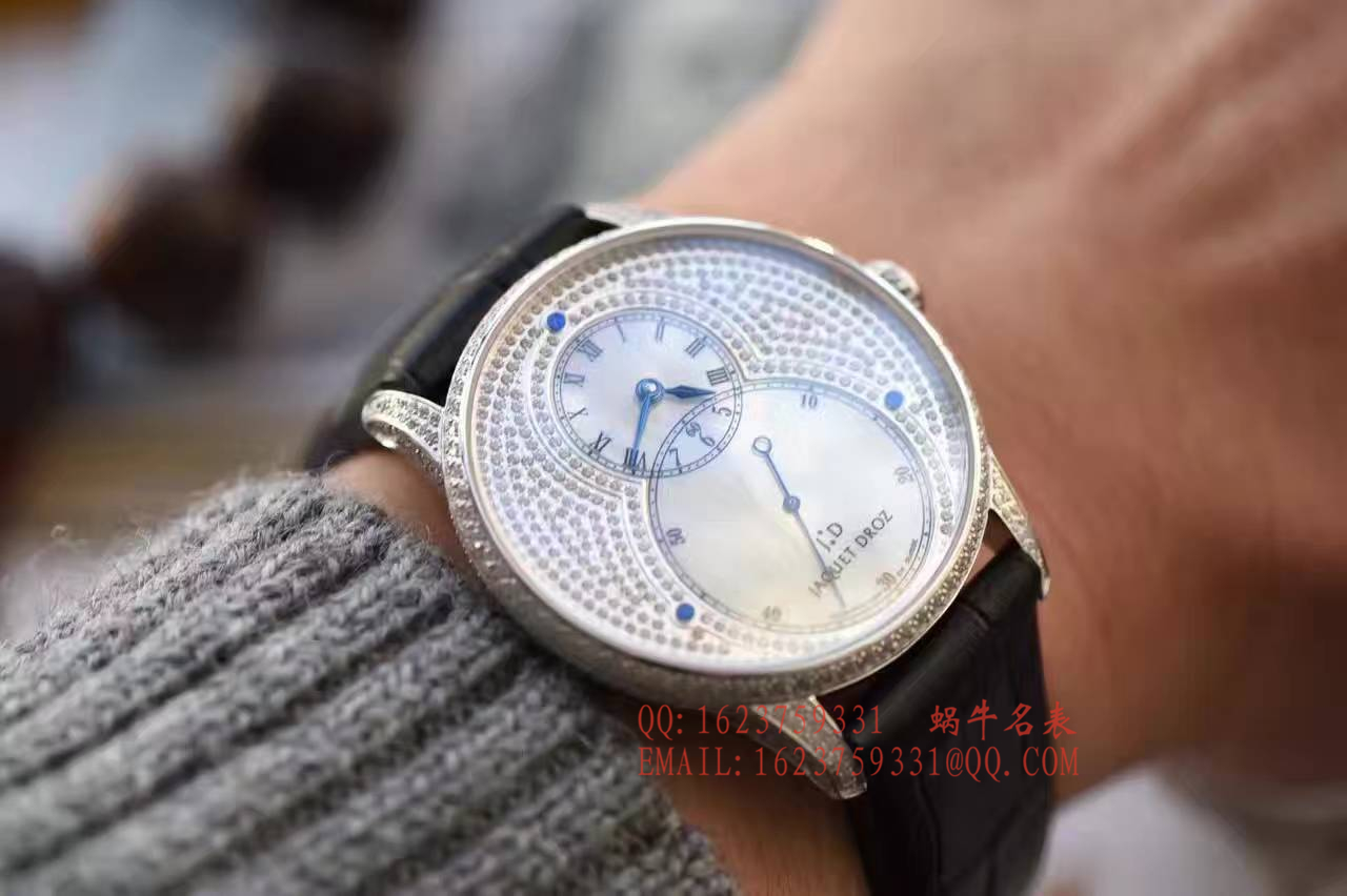 【实拍图鉴赏】一比一精仿手表之雅克德罗大秒针系列J003034205腕表 