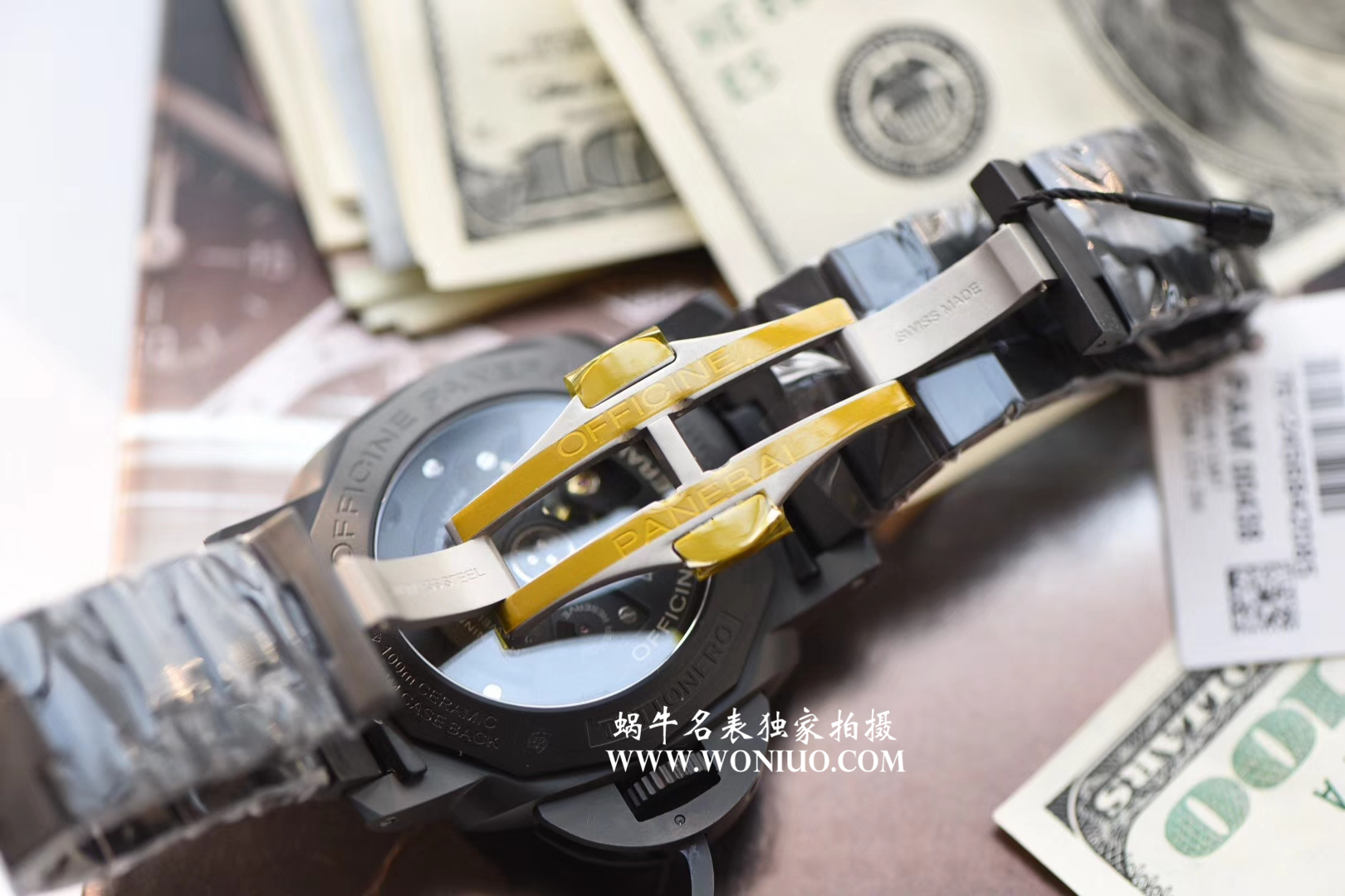 【视频评测VS一比一超A高仿手表】沛纳海LUMINOR 1950系列PAM00438全陶瓷腕表 