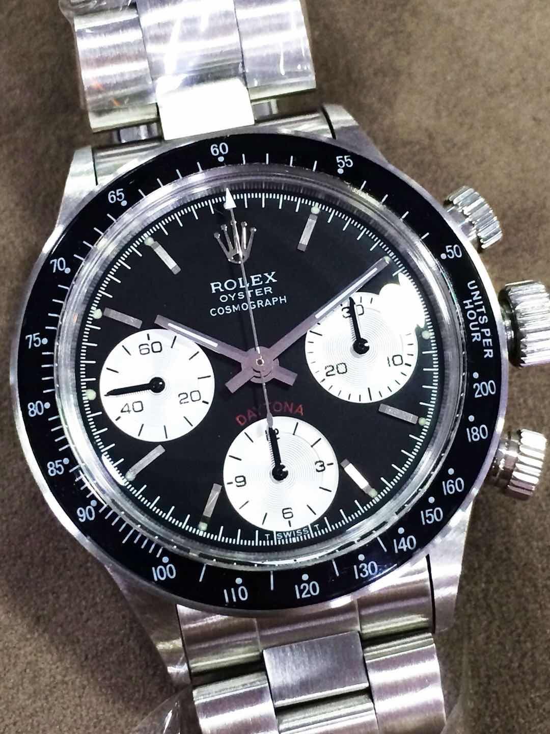 【独家视频测评一比一超A高仿手表】Rolex Paul Newman Daytona余文乐同款劳力士保罗.纽曼复古迪通拿 / RAG148