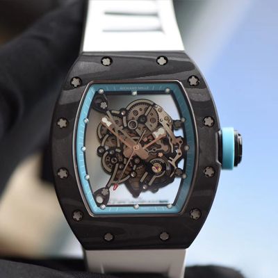 【KV一比一超A高仿手表】理查德米尔RICHARDMILLE 最强版RM055巴巴沃森.蒂芙尼蓝阿布扎比赛道特别纪念版