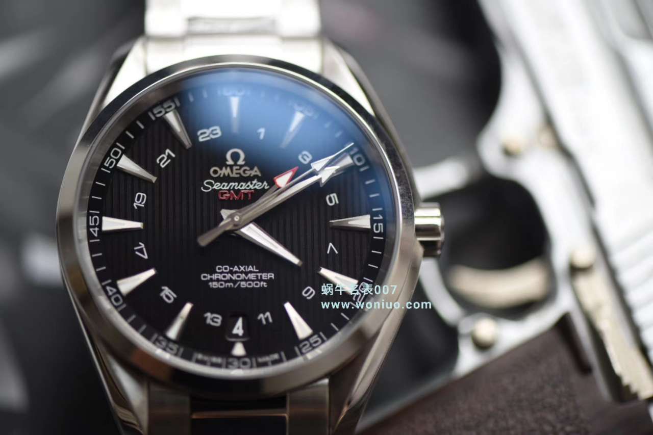  【VS一比一超A高仿手表】欧米茄海马150 米GMT系列231.10.43.22.01.001腕表 