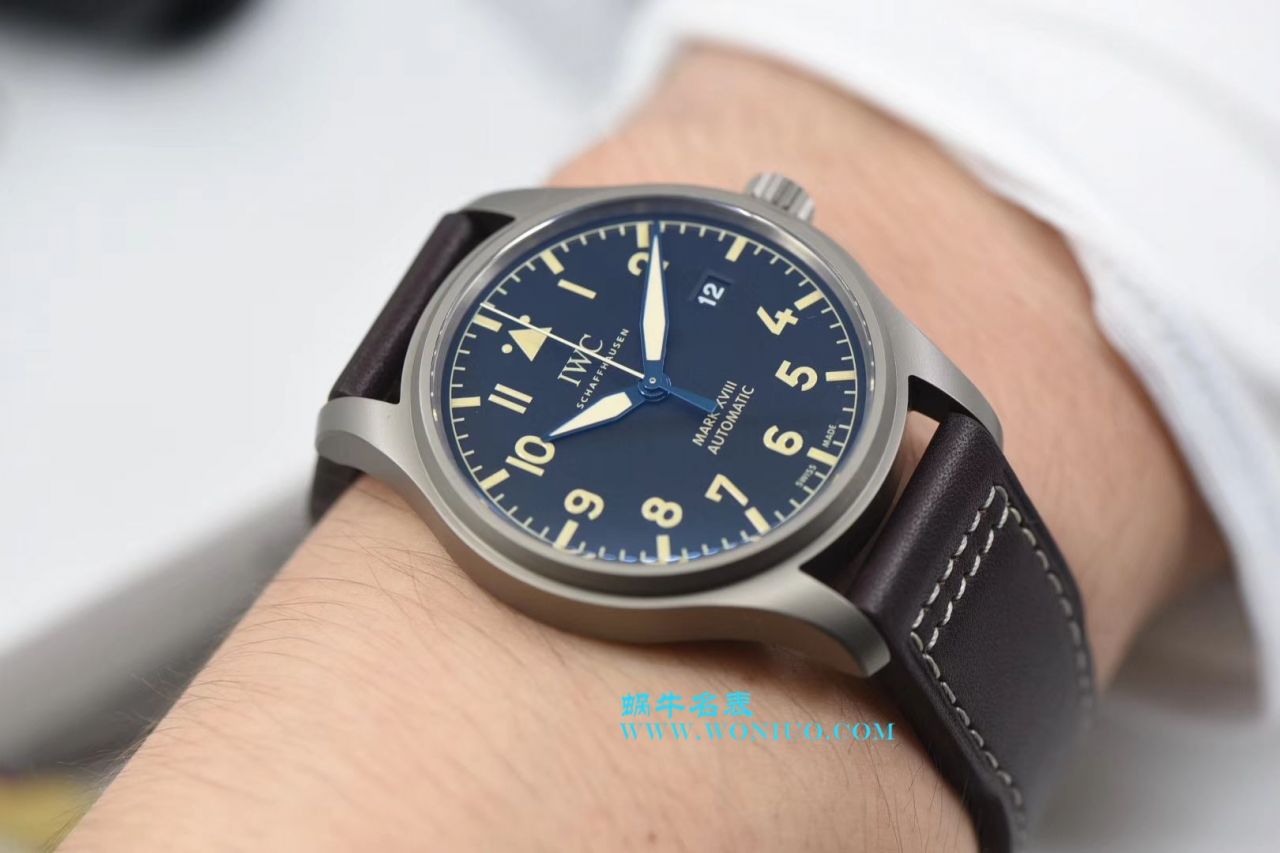 【GS一比一顶级复刻手表】万国表飞行员系列马克18钛金属IW327006腕表 