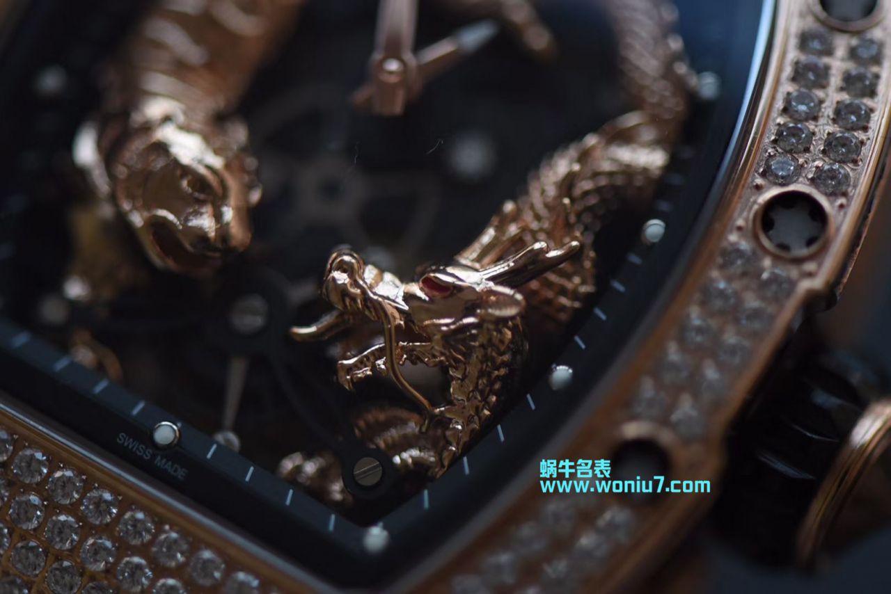 【KV一比一顶级高仿手表】里查德米尔女士系列RM 51-01 TOURBILLON TIGER AND DRAGON - MICHEL腕表 