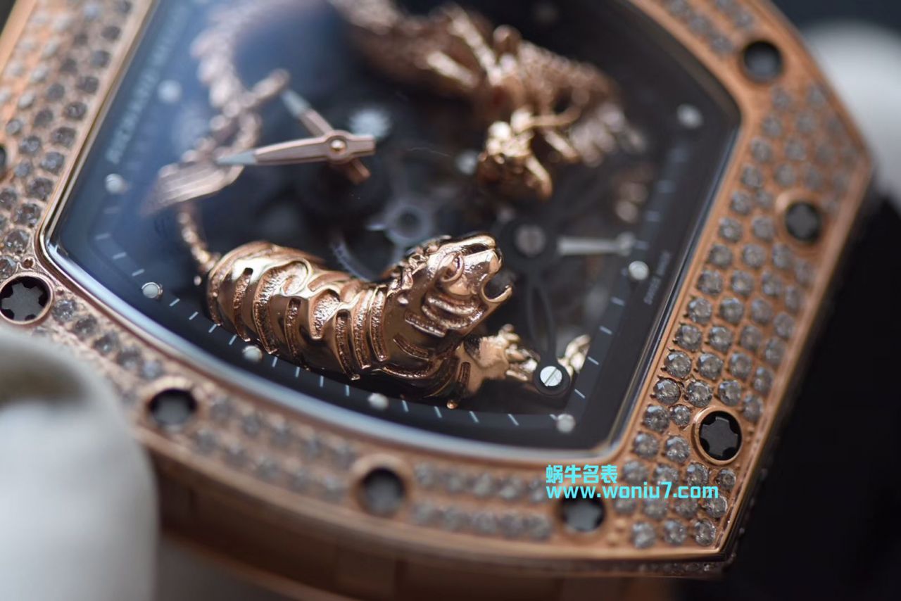 【KV一比一顶级高仿手表】里查德米尔女士系列RM 51-01 TOURBILLON TIGER AND DRAGON - MICHEL腕表 / RM 051