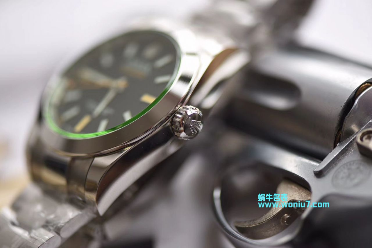 【DJ一比一超A顶级克隆手表】劳力士MILGAUSS系列116400-GV-72400黑盘腕表(绿玻璃闪电) 