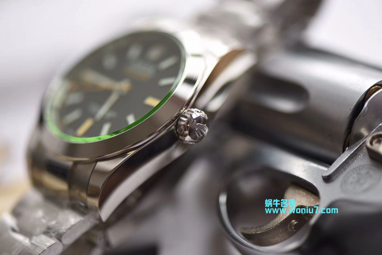 【DJ一比一超A顶级克隆高仿手表】劳力士MILGAUSS系列116400-GV-72400黑盘腕表(绿玻璃闪电) / R247