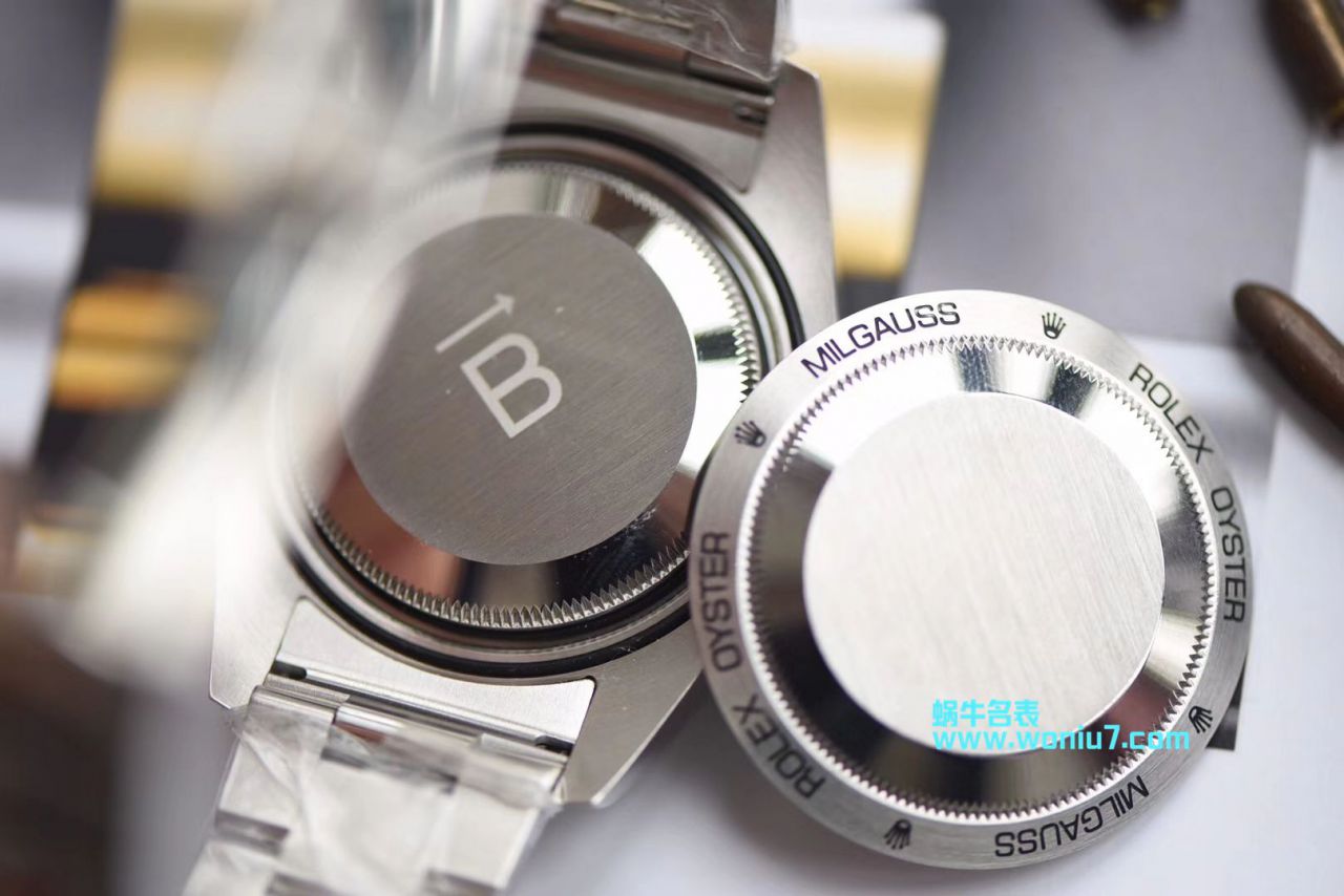 【DJ一比一超A顶级克隆手表】劳力士MILGAUSS系列116400-GV-72400黑盘腕表(绿玻璃闪电) 