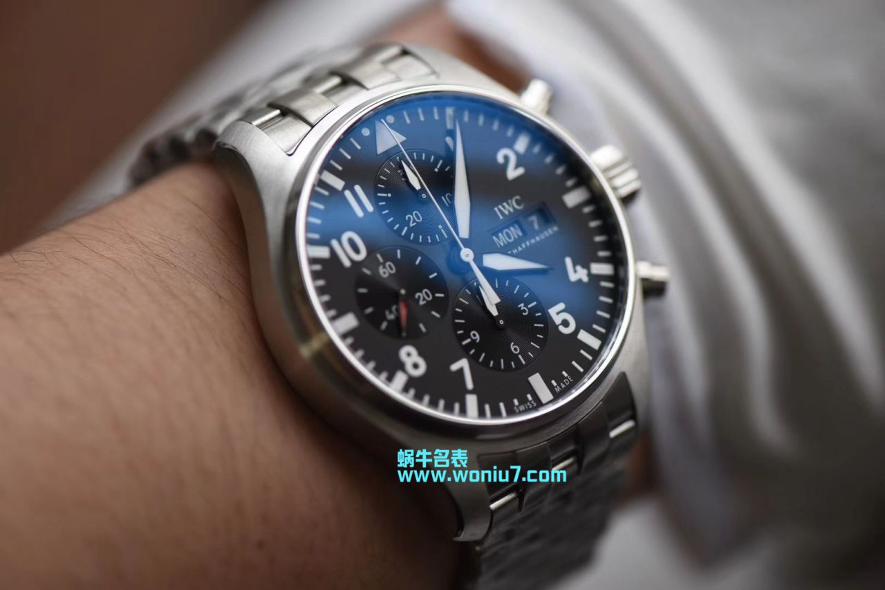 【ZF厂1:1超A高仿手表】万国CHRONOGRAPH飞行员系列IW377709自动机械腕表  / WG137