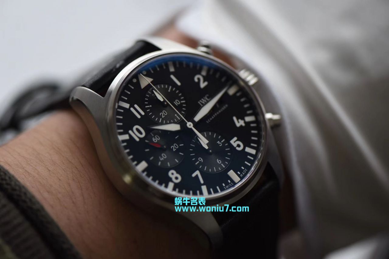 【ZF厂1:1超A高仿手表】万国CHRONOGRAPH飞行员系列IW377709自动机械腕表  