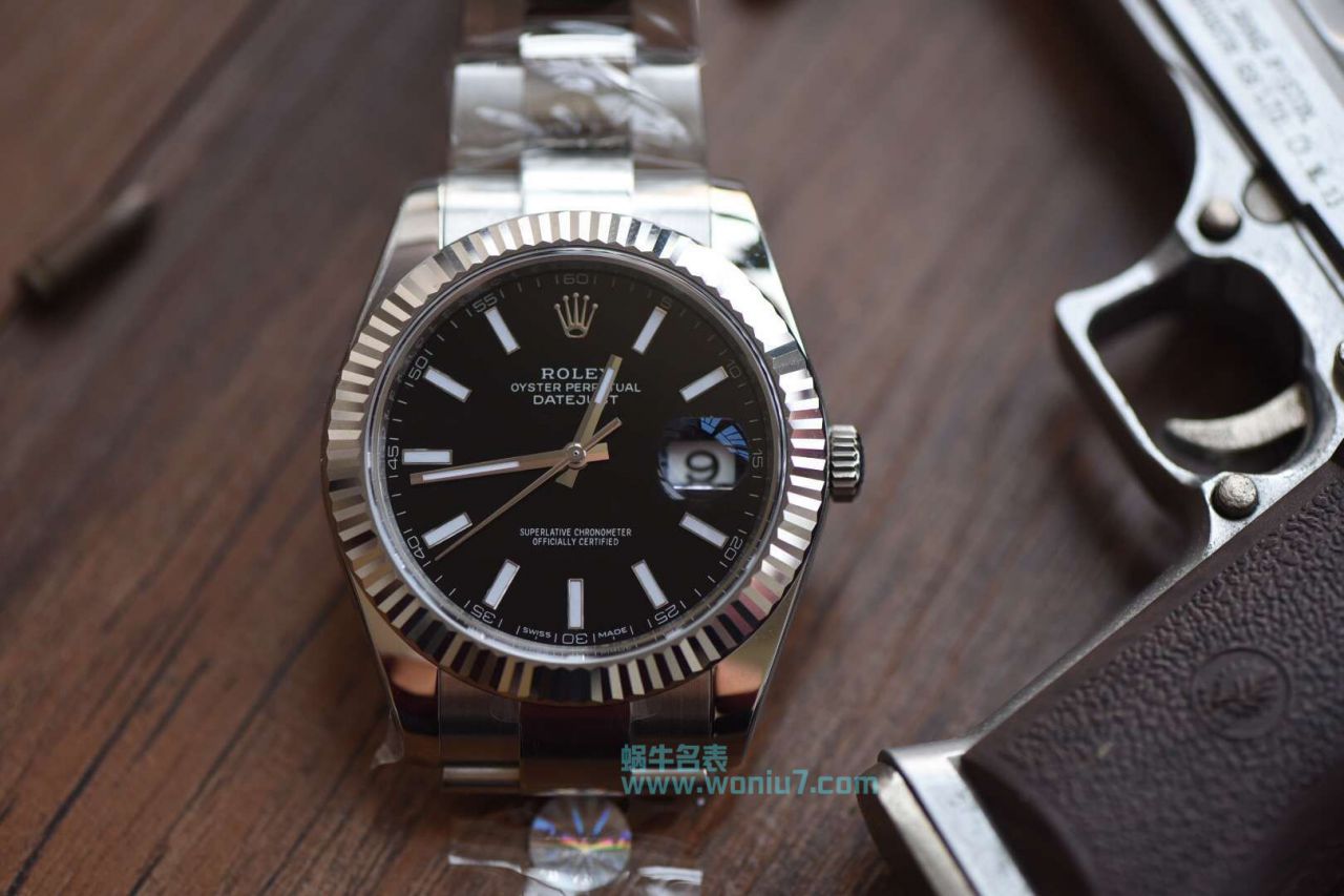 【AR一比一超A精仿手表】劳力士日志型系列116334-黑盘腕表 
