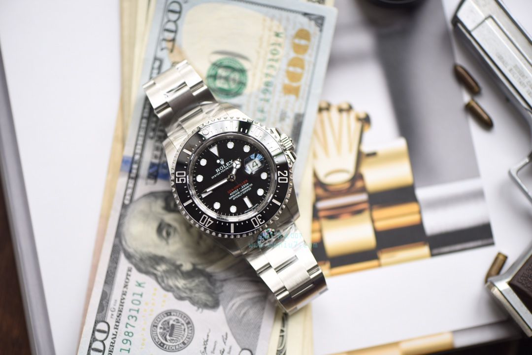 【独家视频评测AR一比一超A高仿手表】劳力士ROLEX海使型系列Rolex Sea-Dweller 50周年126600 单红43毫米腕表 