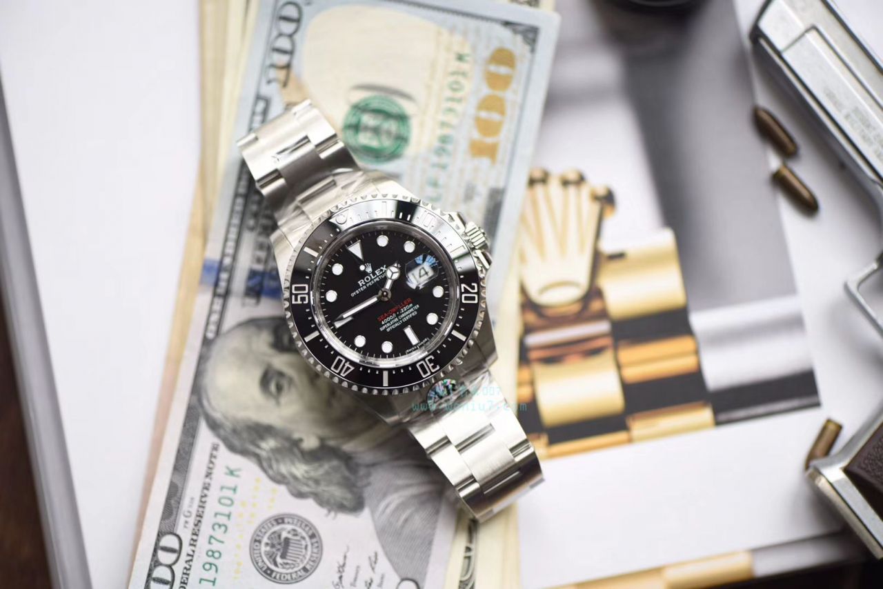 【独家视频评测AR一比一超A高仿手表】劳力士ROLEX海使型系列Rolex Sea-Dweller 50周年126600 单红43毫米腕表 / RBG194