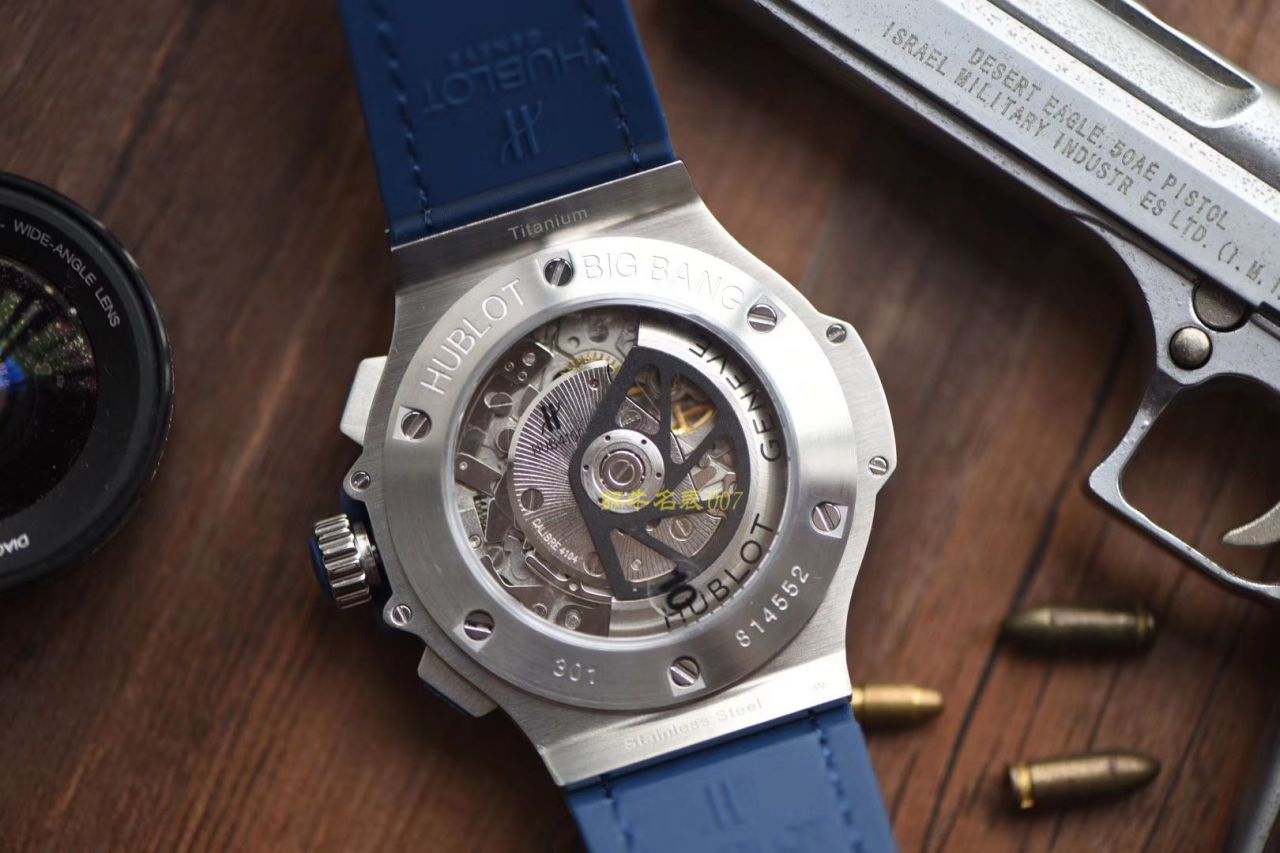 HBBv6新款宇舶大爆炸HUBLOT   Big Bang 精钢蓝色 腕表 