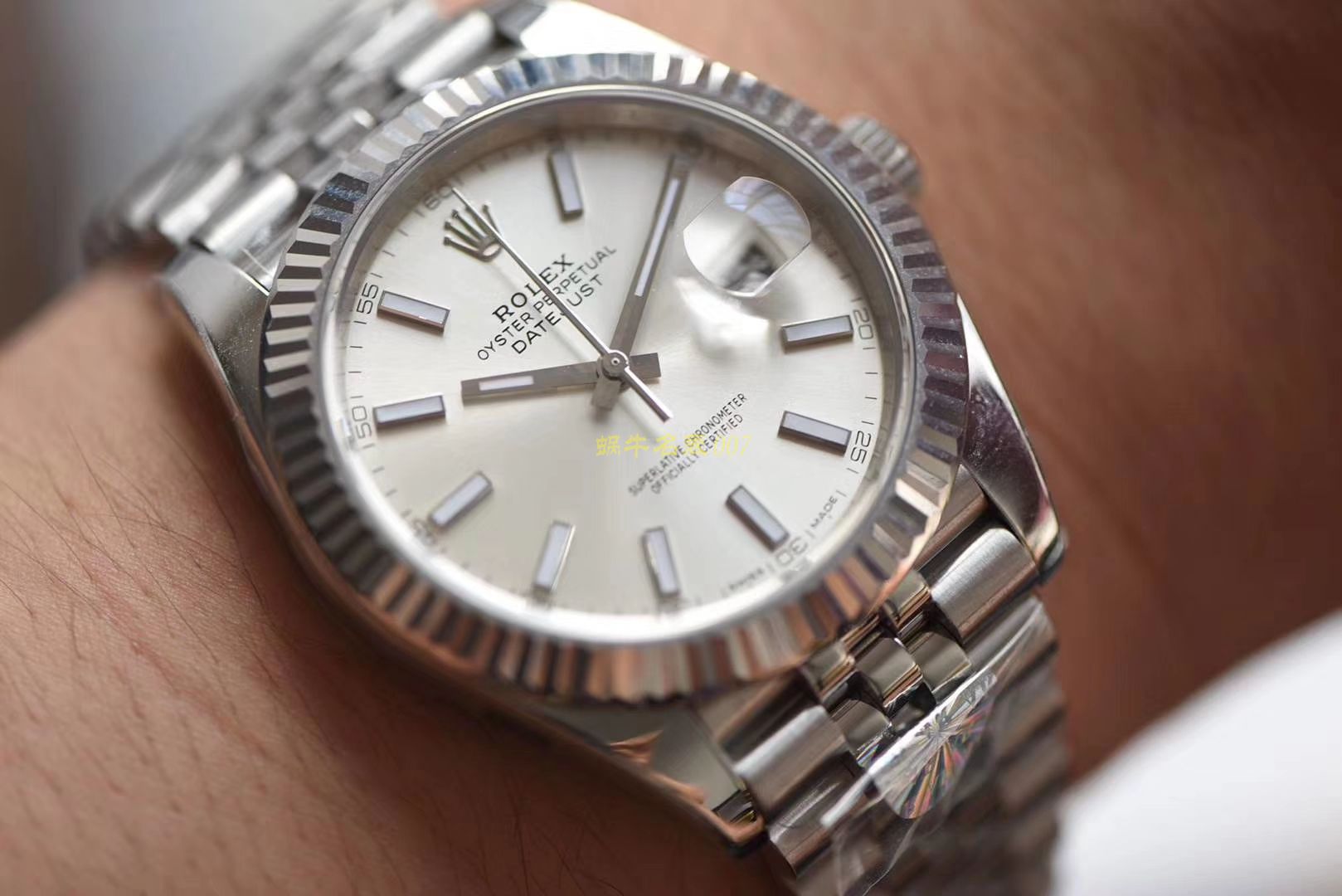 【AR一比一超A高仿手表】劳力士日志型DATEJUST系列116334银盘腕表 