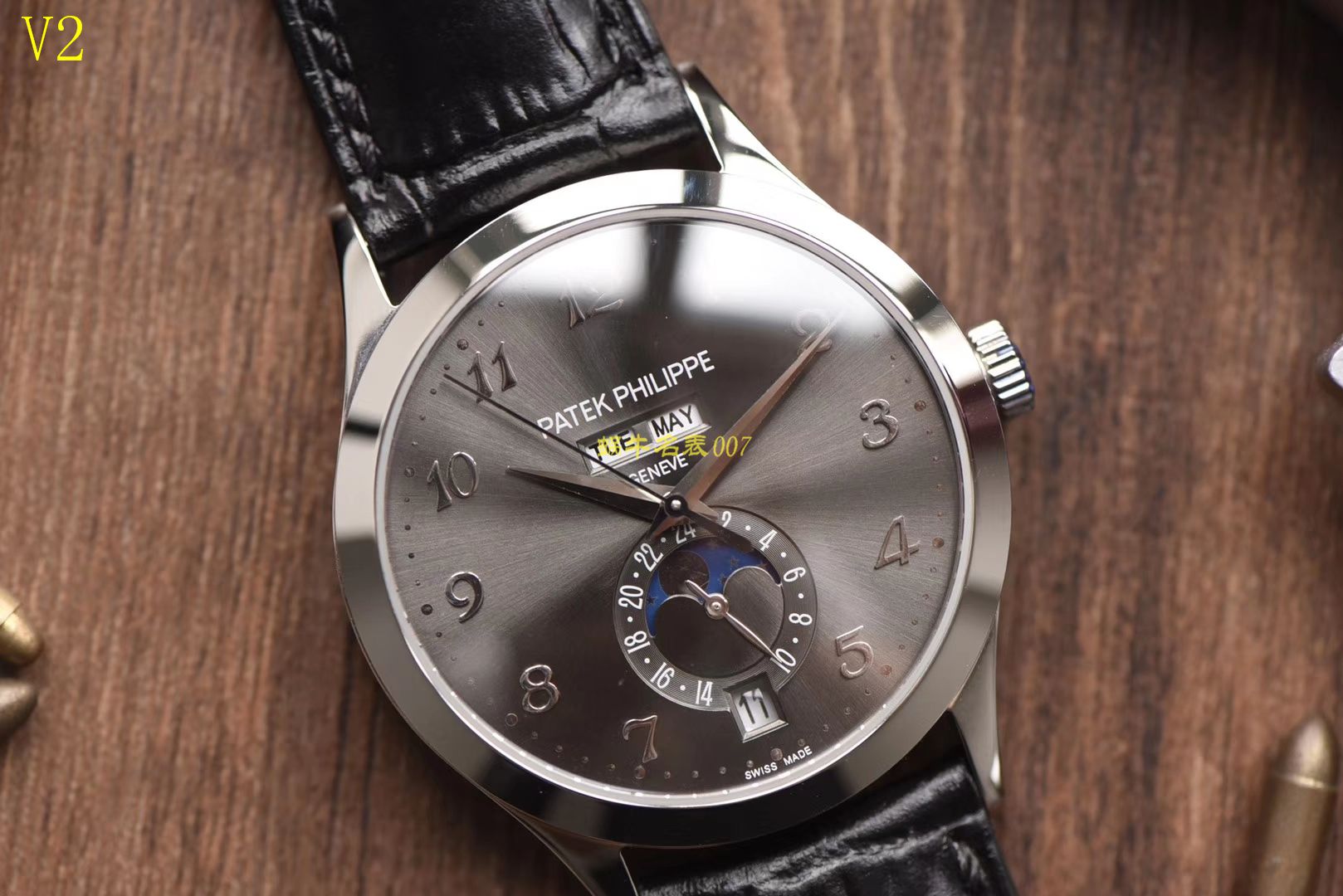 【台湾厂一比一精仿手表】百达翡丽复杂功能计时系列5396G-014腕表 