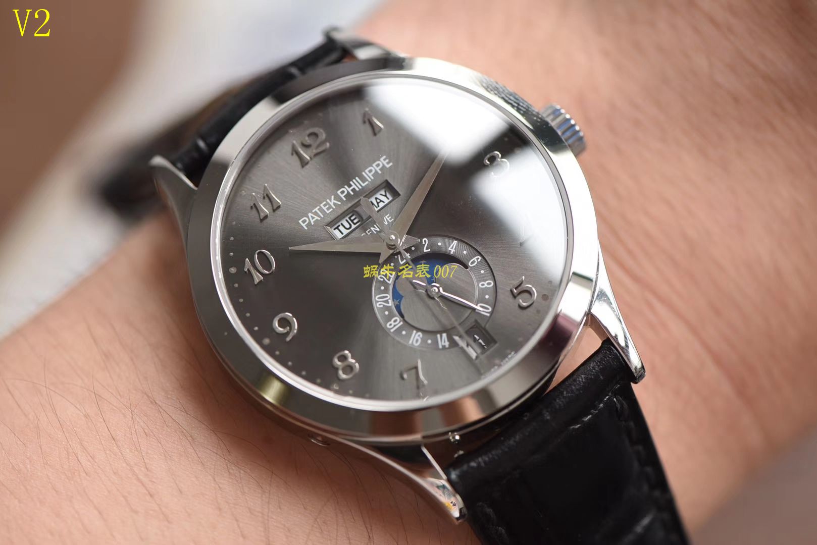 【台湾厂一比一精仿手表】百达翡丽复杂功能计时系列5396G-014腕表 
