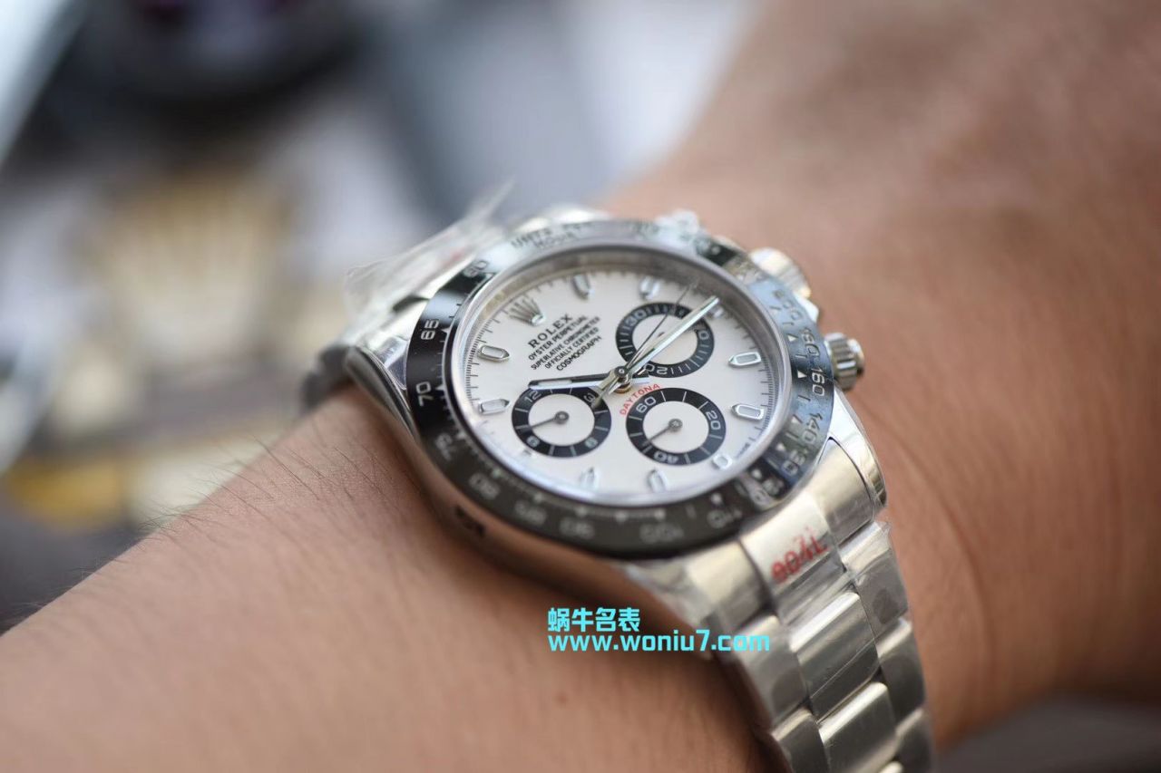 劳力士宇宙计型迪通拿系列116500LN-78590顶级复刻高仿白盘腕表熊猫迪【最新升级版904L迪通拿，速度来秒，N厂神作～原装结构4130迪通拿】 / R296