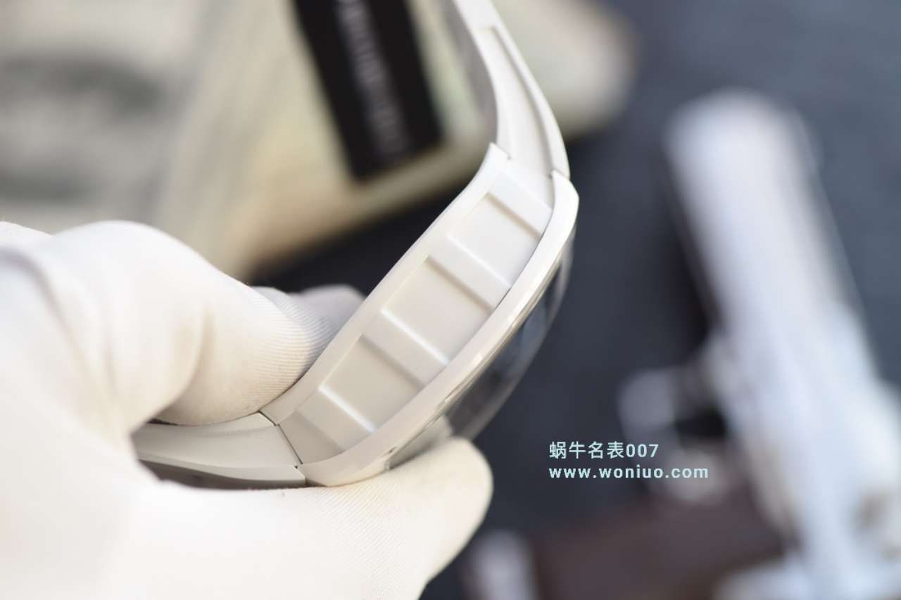 视频评测KV台湾厂一比一高仿最新巨作！RICHARD MILLE理查德米勒RM055白陶瓷白色橡胶带新款 
