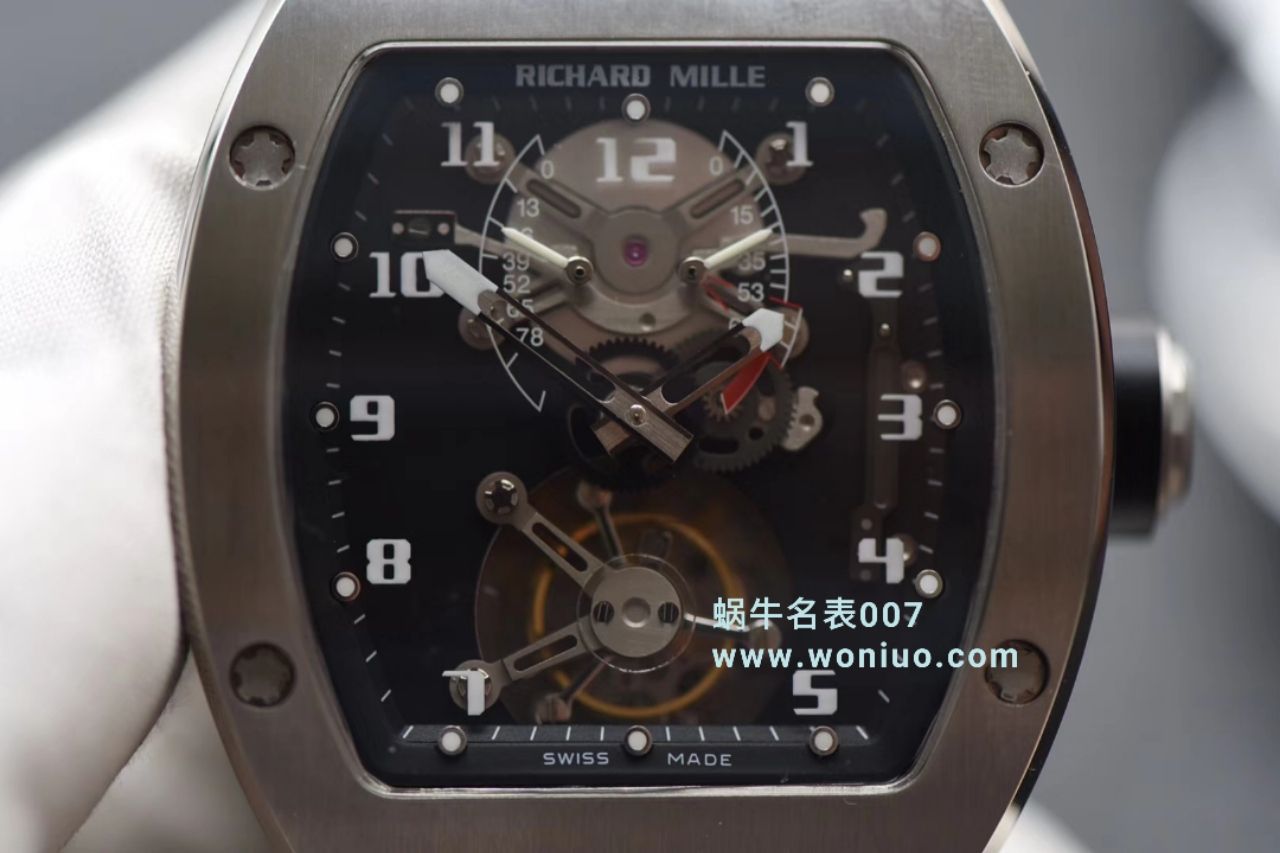 RICHARD MILLE（理查德米勒）视频评测里查德米尔男士系列RM 001腕表JB厂高仿理查德·米勒RM001真陀飞轮 