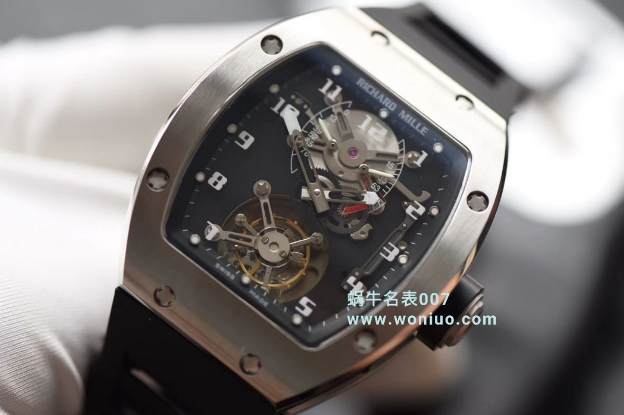 RICHARD MILLE（理查德米勒）视频评测里查德米尔男士系列RM 001腕表JB厂高仿理查德·米勒RM001真陀飞轮 