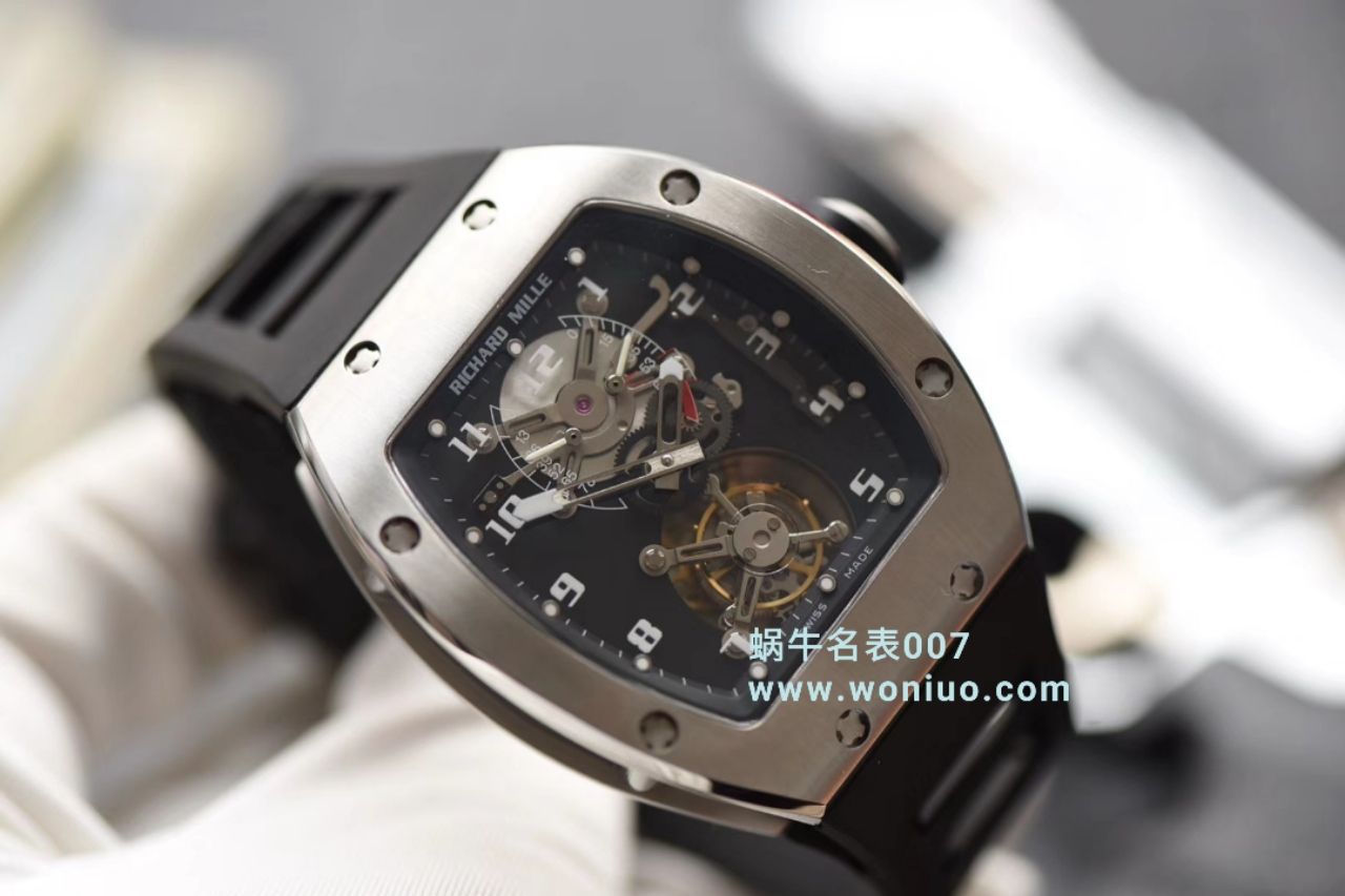 RICHARD MILLE（理查德米勒）视频评测里查德米尔男士系列RM 001腕表JB厂高仿理查德·米勒RM001真陀飞轮 