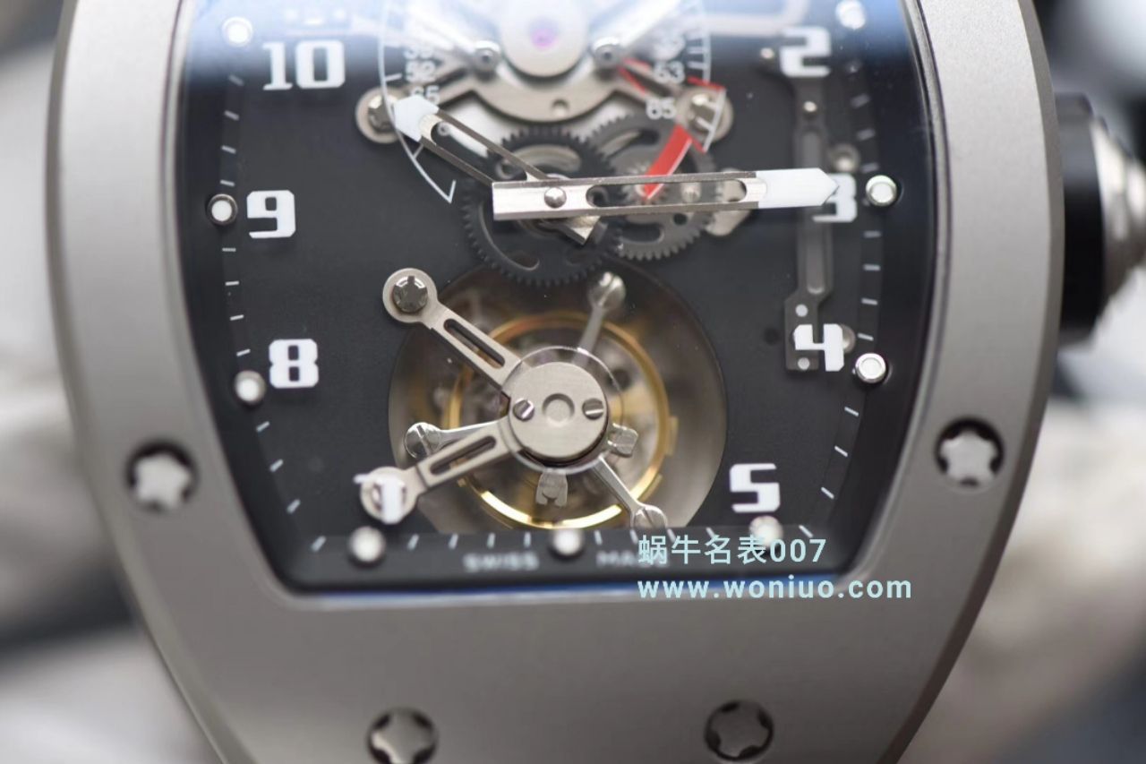 RICHARD MILLE（理查德米勒）视频评测里查德米尔男士系列RM 001腕表JB厂高仿理查德·米勒RM001真陀飞轮 