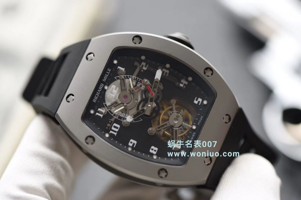 RICHARD MILLE（理查德米勒）视频评测里查德米尔男士系列RM 001腕表JB厂高仿理查德·米勒RM001真陀飞轮 