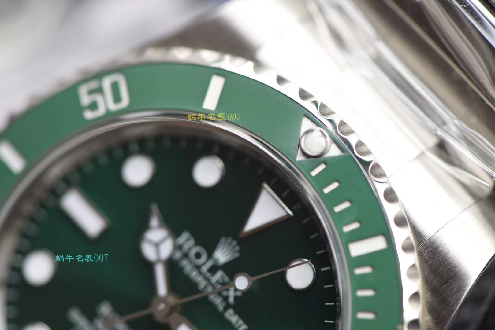 【AR一比一超A高仿劳力士绿水鬼手表】劳力士潜航者型系列116610LV-97200 绿盘腕表 
