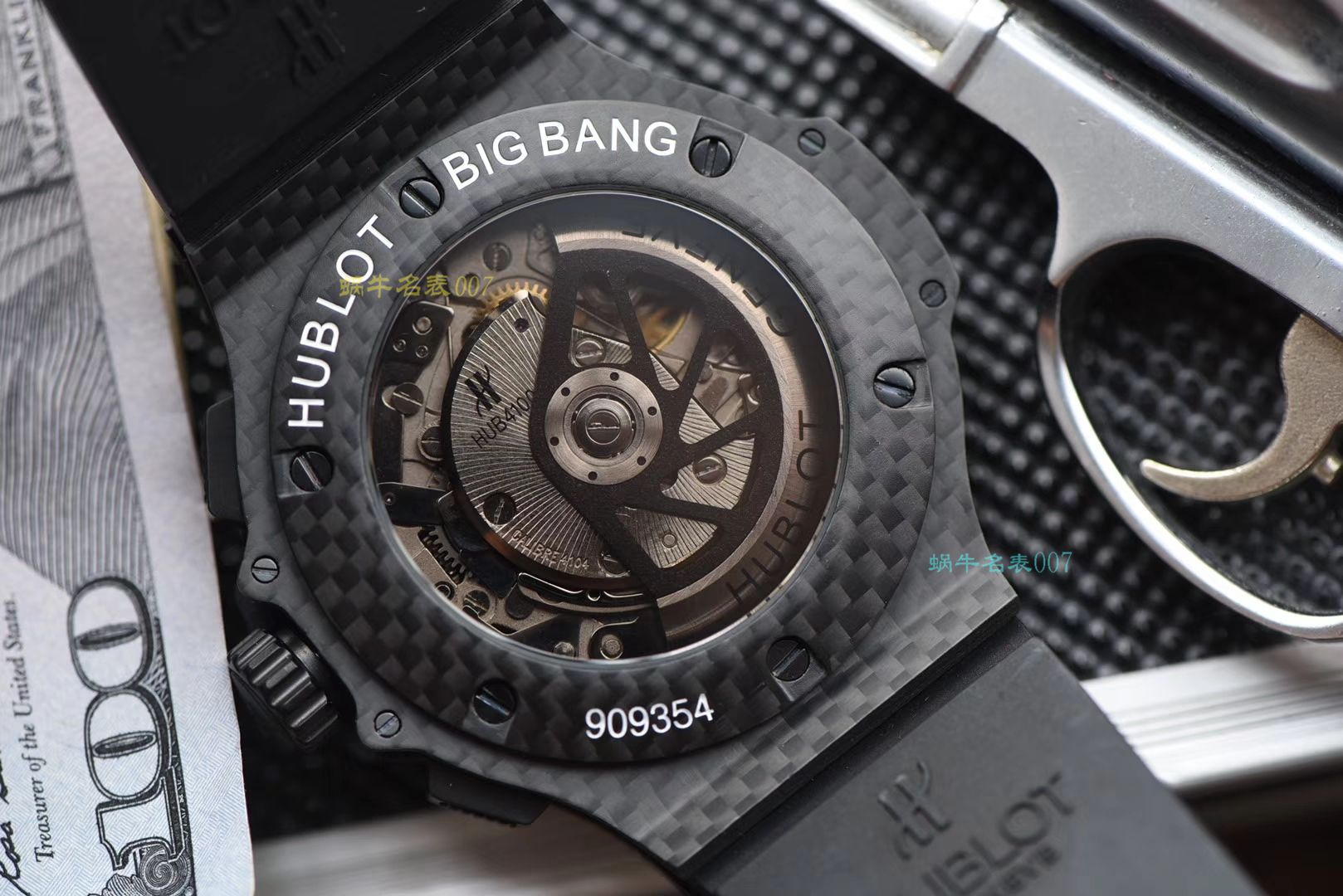 【视频评测V6厂一比一超A高仿宇舶碳纤维手表】HUBLOT宇舶系列301.QX.1724.RX腕表 / YB063