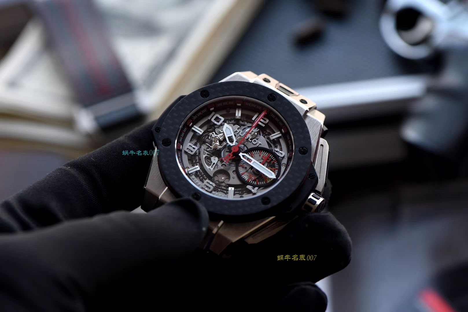 【视频评测V6出品】Hublot Big Bang Ferrari Titanium F3系列 宇舶法拉利401.NQ.0123.VR腕表 