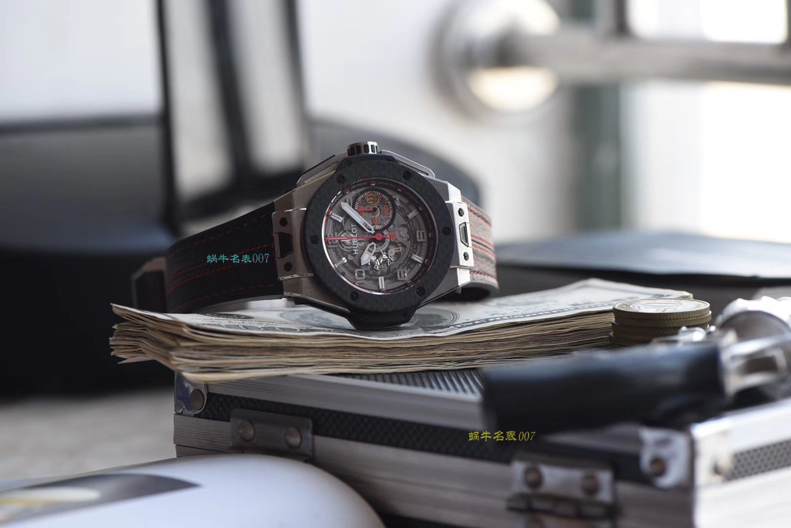 【视频评测V6出品】Hublot Big Bang Ferrari Titanium F3系列 宇舶法拉利401.NQ.0123.VR腕表 / YB066