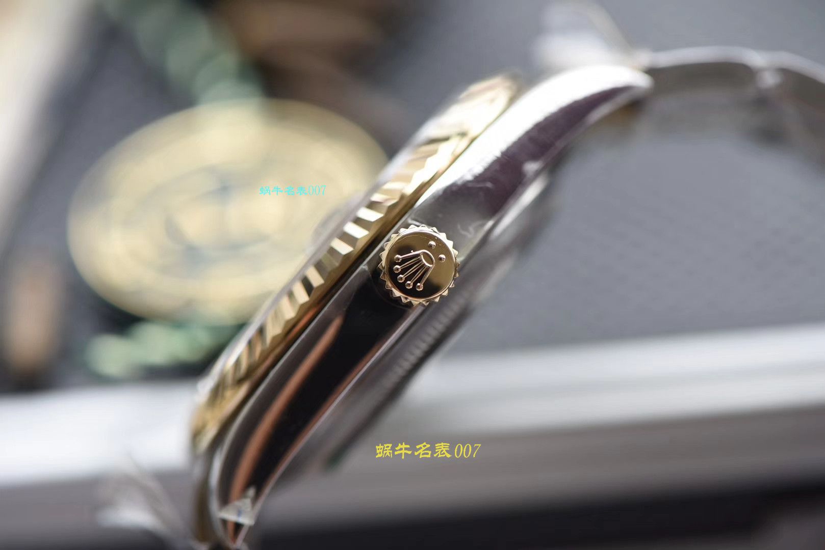 【视频评测AR厂官网劳力士41毫米间金日志】劳力士日志型高仿116333-72213 G香槟盘镶钻腕表 / R321