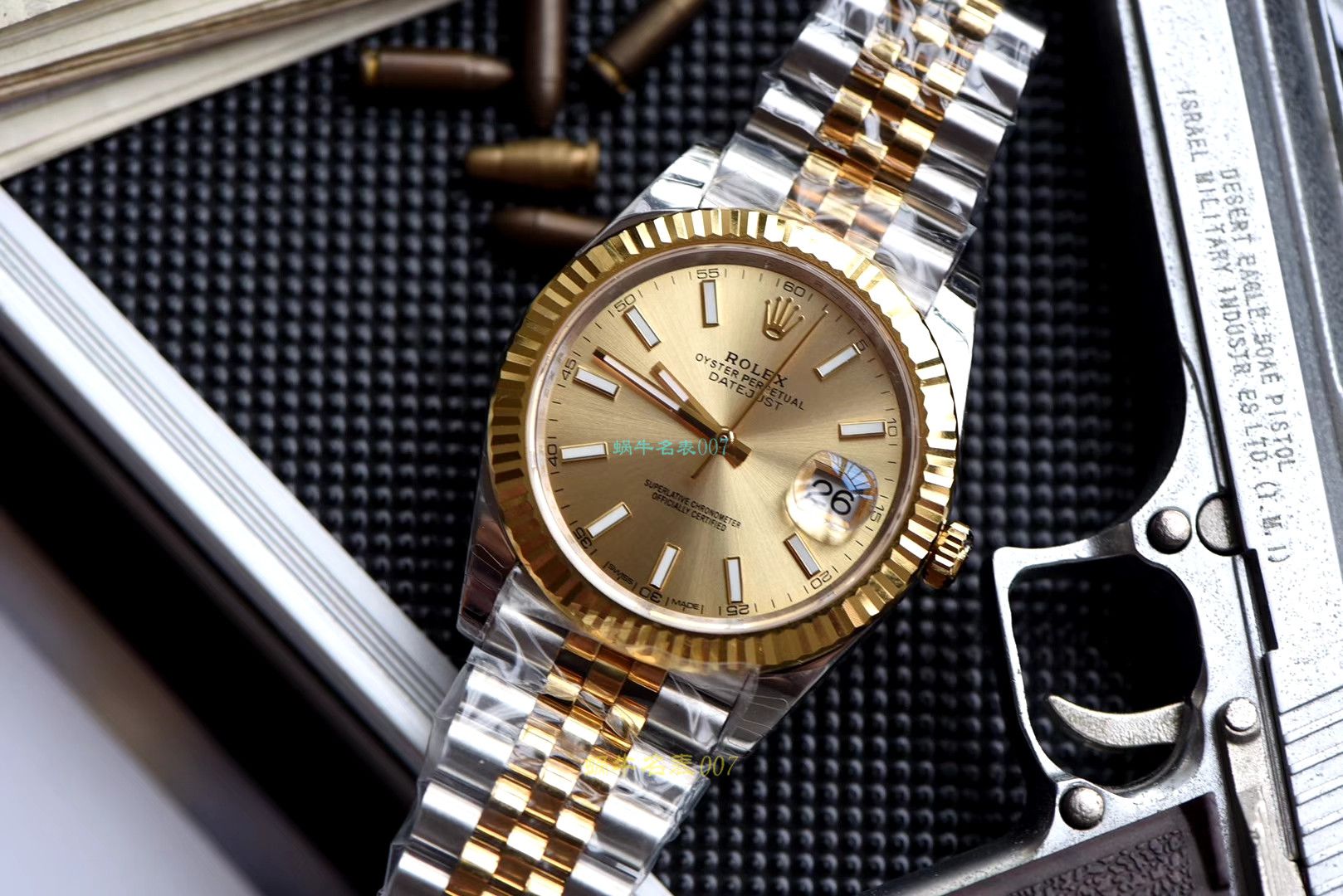 【AR一比一超A精仿手表】劳力士日志型系列116334-黑盘腕表