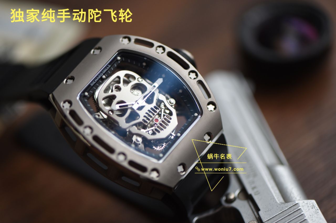 【视频评测理查德米勒骷髅头顶级复刻高仿手表Rm052至尊鬼王】RICHARD MILLE男士系列RM 052陀飞轮腕表 / RM 052