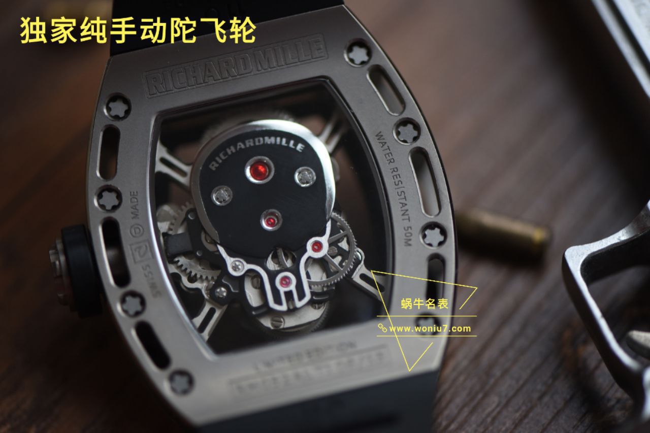 【视频评测理查德米勒骷髅头顶级复刻高仿手表Rm052至尊鬼王】RICHARD MILLE男士系列RM 052陀飞轮腕表 / RM 052
