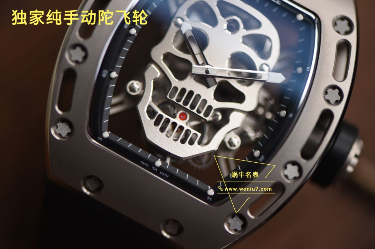 【视频评测理查德米勒骷髅头顶级复刻高仿手表Rm052至尊鬼王】RICHARD MILLE男士系列RM 052陀飞轮腕表 / RM 052