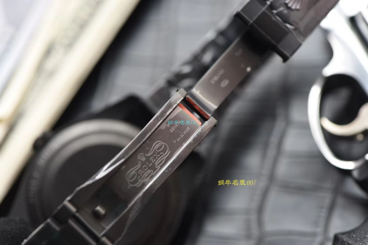 JB厂出品劳力士Label Noir合作开发116400闪电针的数据进行开发蚝式第一枚劳力士陀飞轮腕表 