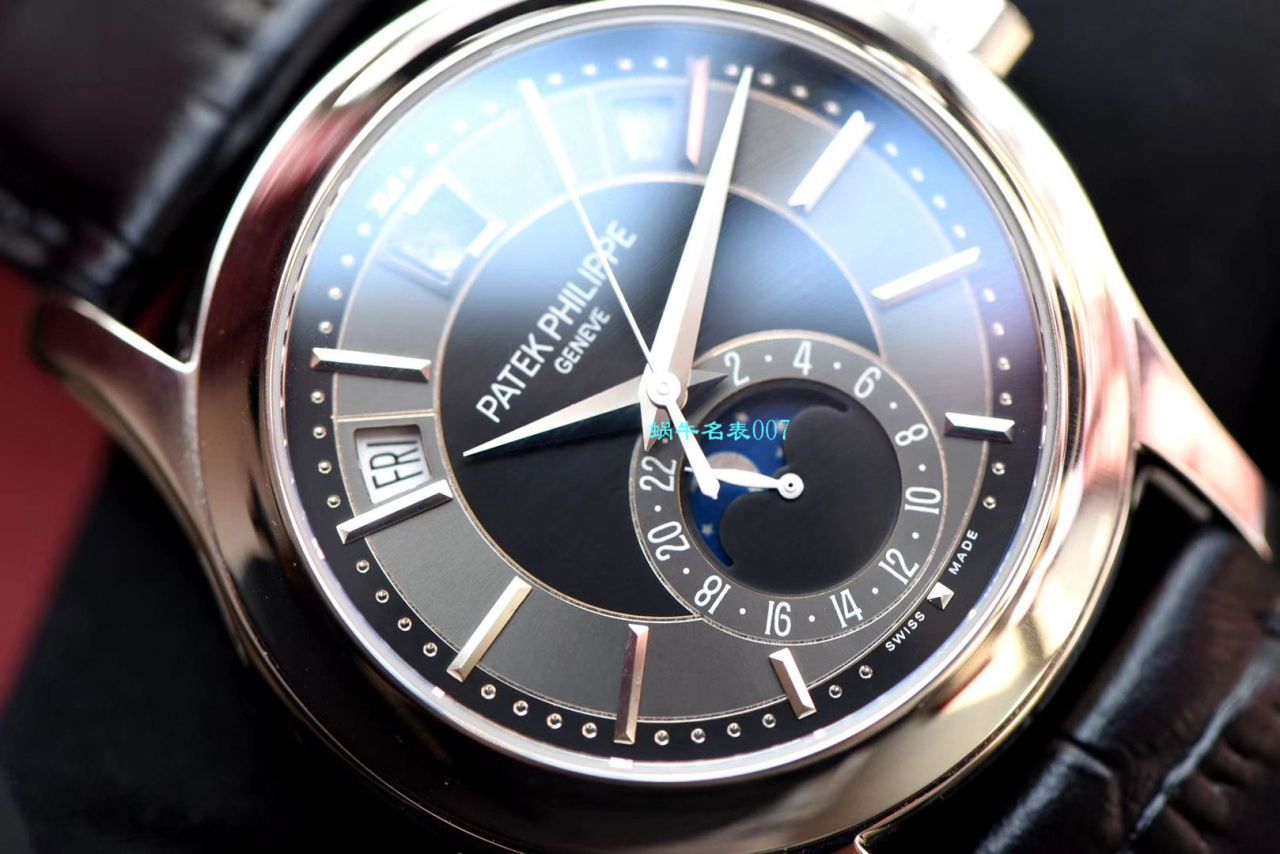 【视频评测GR厂顶级复刻手表】百达翡丽复杂功能计时系列5205G-010 白金腕表 / BD275