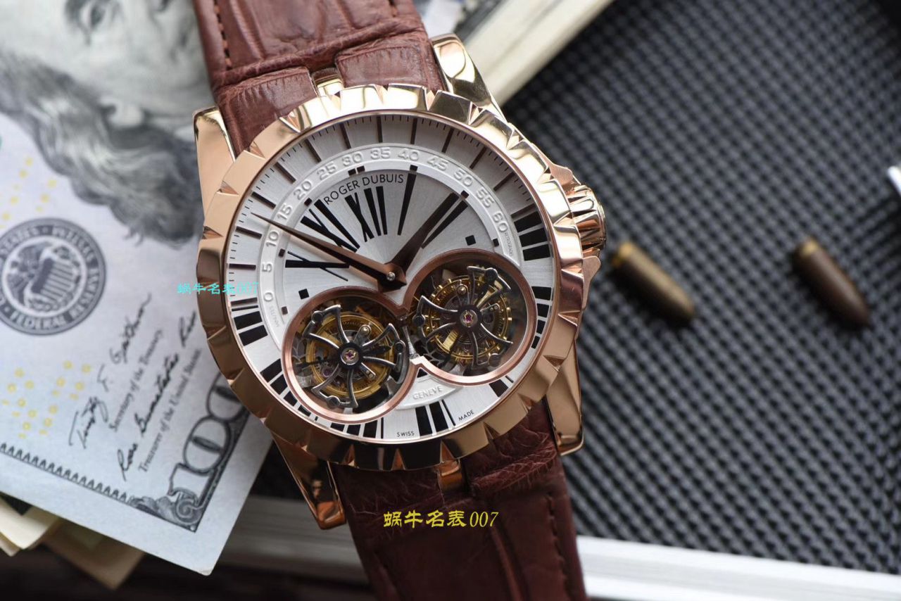 【JB厂罗杰杜彼复刻双飞行陀飞轮手表】Roger Dubuis罗杰杜彼EXCALIBUR（王者系列）系列RDDBEX0249腕表 / LJ031