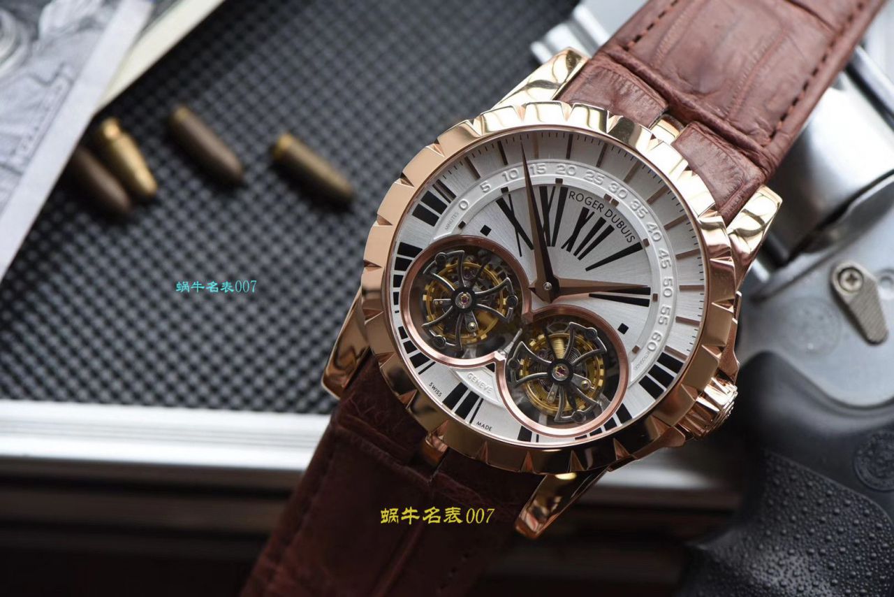 【JB厂罗杰杜彼复刻双飞行陀飞轮手表】Roger Dubuis罗杰杜彼EXCALIBUR（王者系列）系列RDDBEX0249腕表 