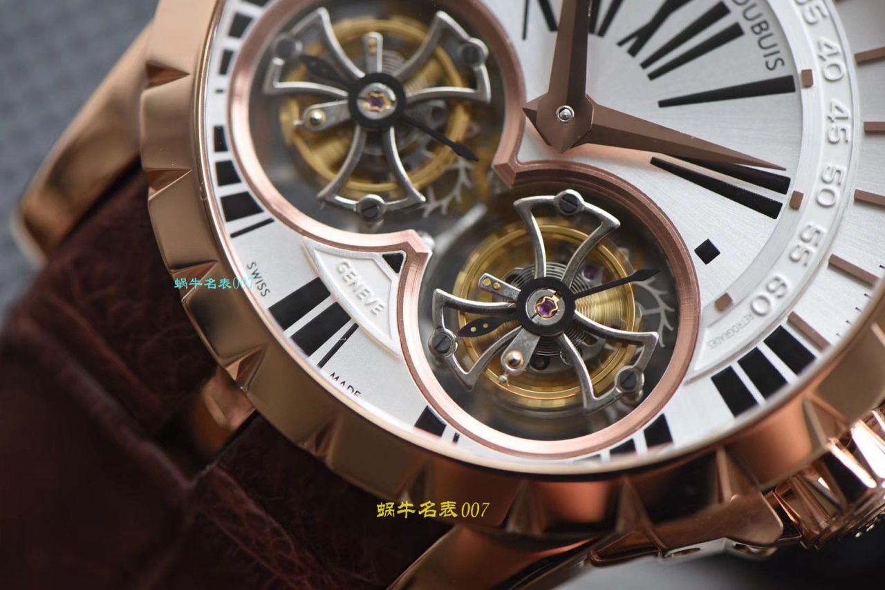 【JB厂罗杰杜彼复刻双飞行陀飞轮手表】Roger Dubuis罗杰杜彼EXCALIBUR（王者系列）系列RDDBEX0249腕表 / LJ031