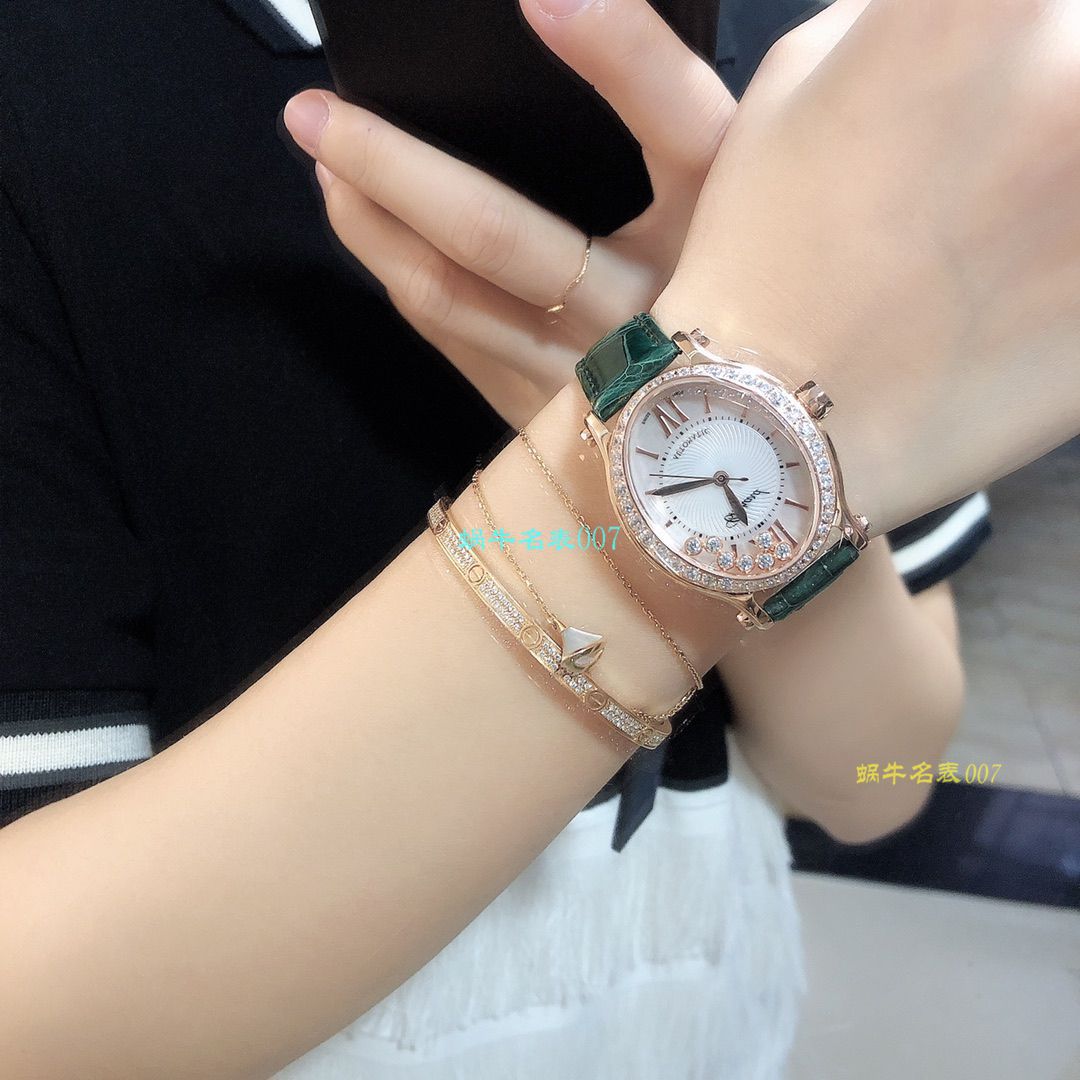 【NR厂复刻表排名】萧邦高仿HAPPY DIAMONDS系列275362-5002女士腕表 / XB027