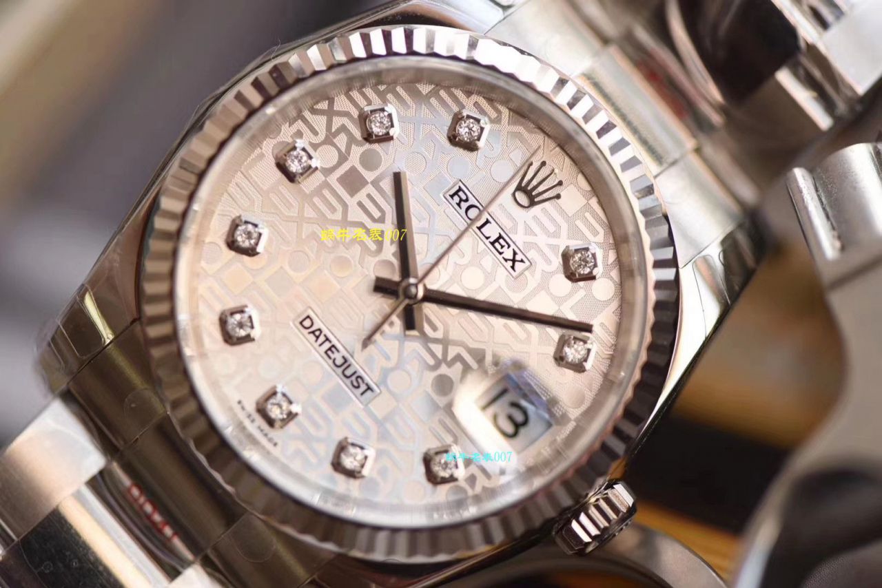 【复刻劳力士男表价格】视频评测DJ厂劳力士日志型36毫米系列116234白盘腕表 
