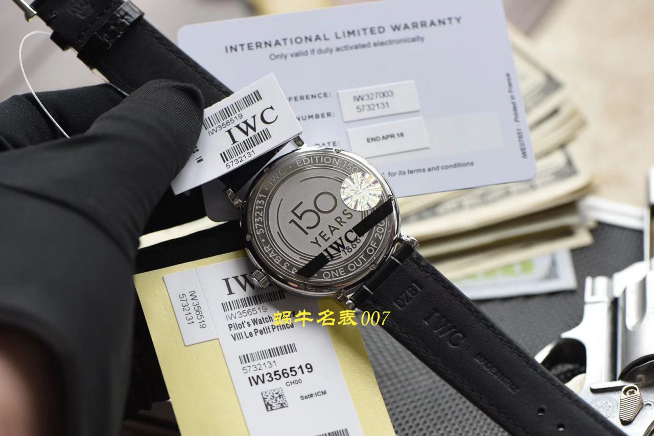 【V7厂顶级复刻万国手表】万国博泰菲诺150周年周年纪念系列IW356519腕表 