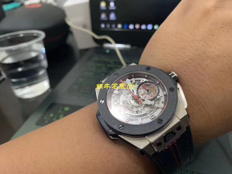 【视频评测V6出品】Hublot Big Bang Ferrari Titanium F3系列 宇舶法拉利401.NQ.0123.VR腕表 