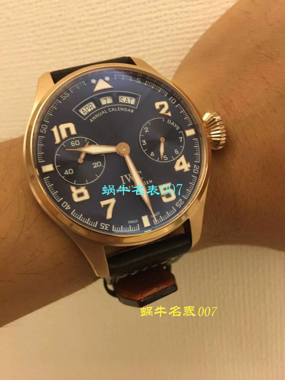 【视频评测YL厂万国 复刻表】IWC万国表飞行员高仿IW502703腕表(大型飞行员年历腕表“小王子”特别版) / WG376