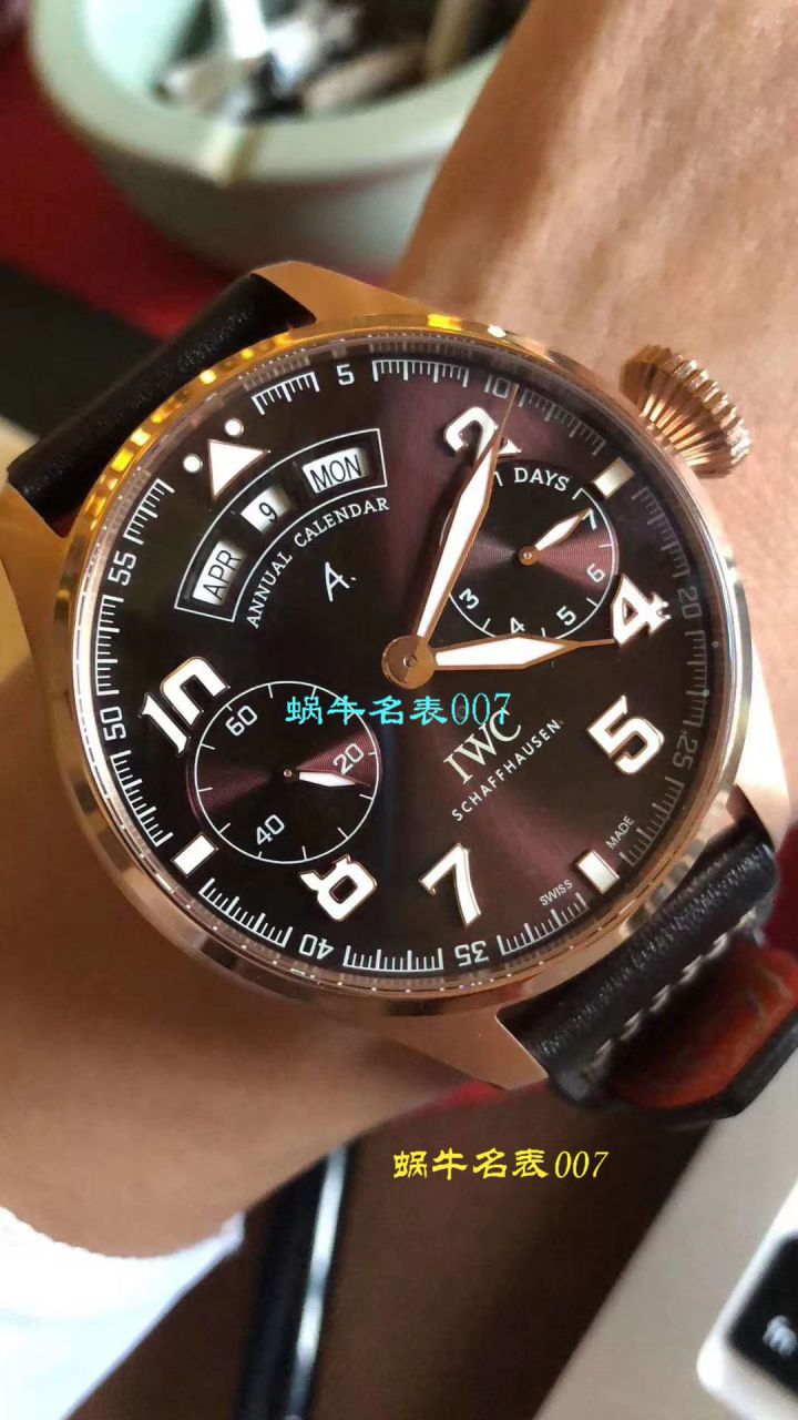 【视频评测YL厂万国 复刻表】IWC万国表飞行员高仿IW502703腕表(大型飞行员年历腕表“小王子”特别版) / WG376