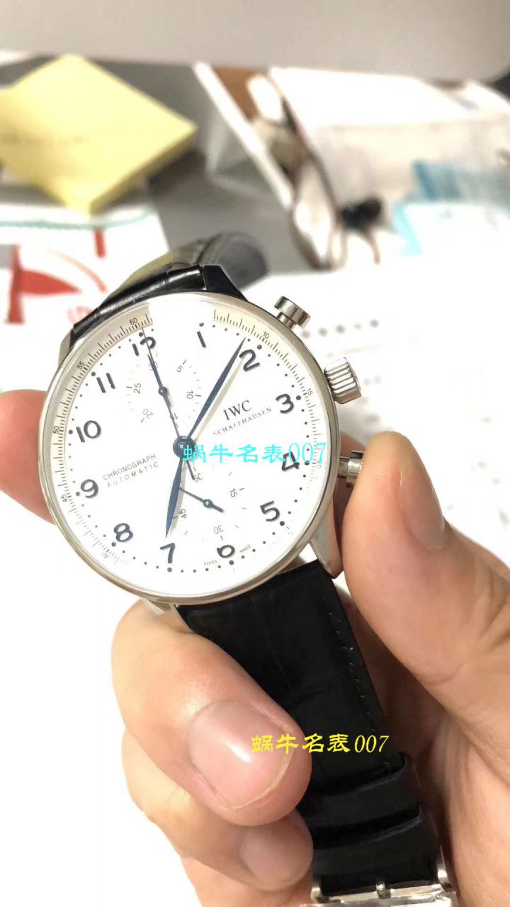 【YLV7版本一比一超A高仿手表】万国葡萄牙计时系列IW371446腕表（葡计烧钢蓝针） 