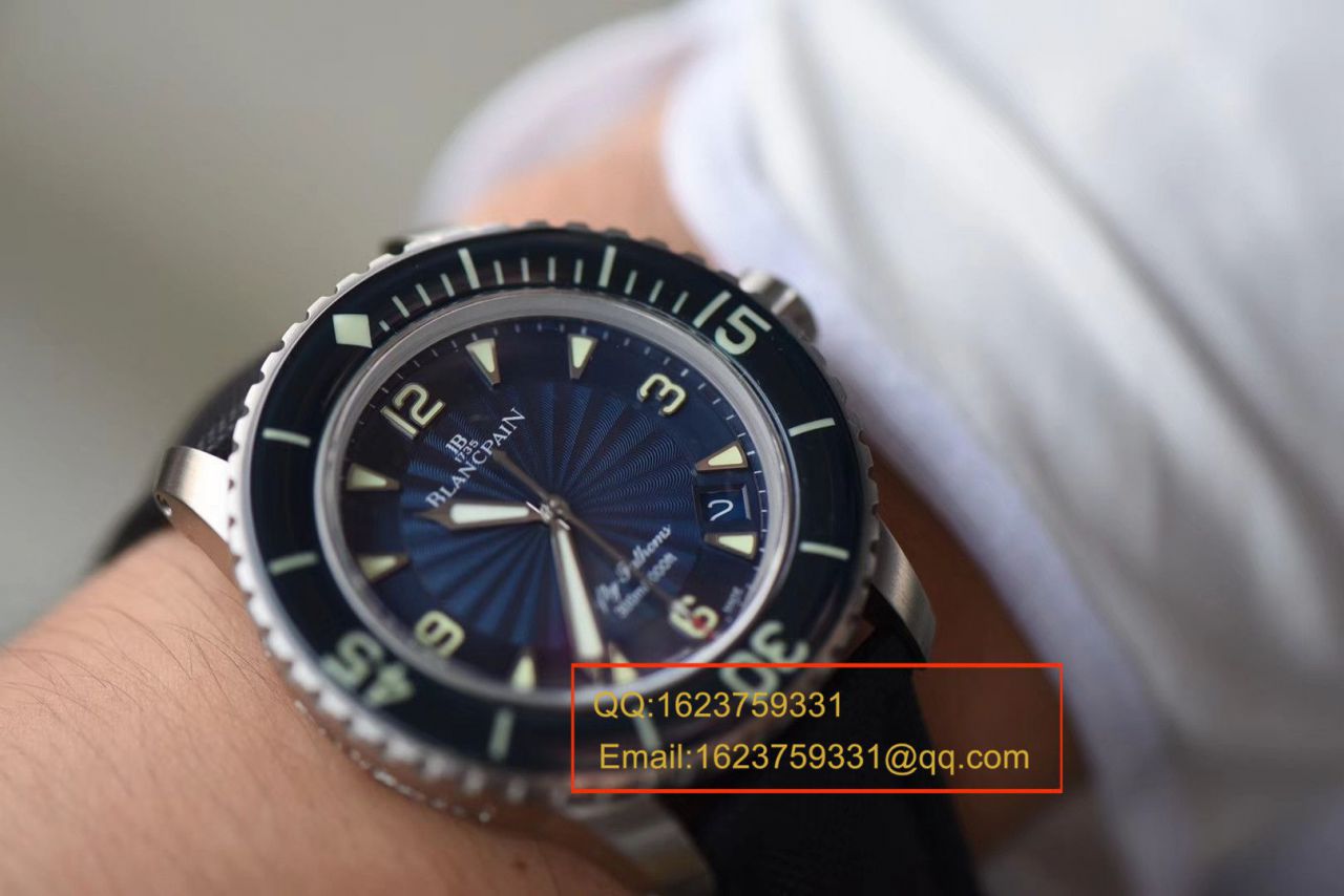 【视频评测ZF厂宝珀五十噚复刻手表】Blancpain宝珀五十噚系列 5015D-1140-52B腕表 / BP061