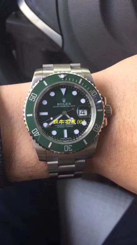 【NOOB厂V9版本904L不锈钢版本】劳力士潜航者型复刻高仿116610LV-97200 绿盘腕表(绿水鬼)、116610LN-97200 《黑水鬼》 / RCB199